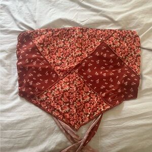 Altar'd State Floral Patchwork Top